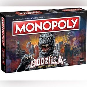 Godzilla Monopoly Usaopoly Board Game Monster Movie franchise factory sealed